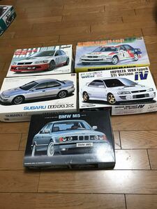 フジミ　インプレッサ　ランエボ　BMW ハセガワ インプレッサ　ギャランなど 未組立 ハセガワ フジミ BMW