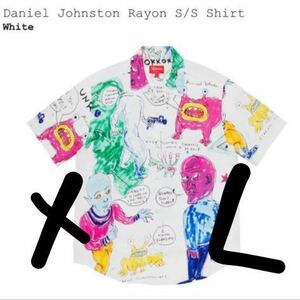 新品未開封 XLサイズ SUPREME 20SS Daniel Johnston Rayon Shirt ダニエル ジョンストン レーヨン 総柄 スリーブシャツ 21ss