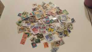  set sale long-term keeping goods Junk rose used . stamp domestic abroad ... approximately 100 sheets and more 