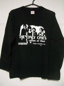 70'Sパンク関連★オンリー・ワンズ★即決★新品★長袖バンドＴシャツ★THE ONLY ONES★LOVERS OF TODAY★黒×白★S/M/L/XLサイズ