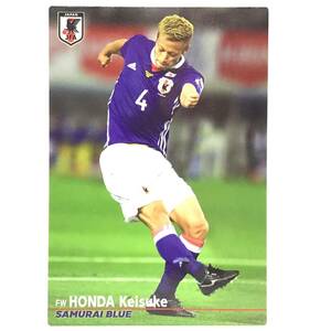 CFP【当時もの】2018 カルビー サッカー JAPAN NATIONAL TEAM CARD No.42 本田圭佑 SAMURAI BLUE