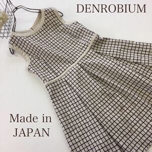 【denrobium】デンドロビウム 日本製 ワンピース ノースリーブ 38 size