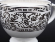 【廃盤品】 ウェッジウッド フロレンティーン プラチナ カップ＆ソーサー リー WEDGWOOD FLORENTINE PLATINUM CS #2 【レア】_画像3