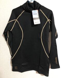 作業着 長袖 コンプレッションシャツ 裏起毛 新品タグ付き メンズ ハイネック Lサイズ 秋冬 スポーツウェア アウトドア