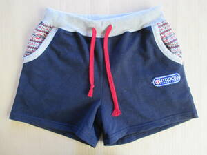 OUTDOOR PRODUCTS карман дизайн тренировочный шорты темно-синий M талия 62cm~108cm уличный брюки часть магазин надеты 