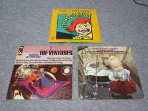 VENTURES venturess zFLIGHTS OF FANTASYso Wolf ru* venturess zSWAMP ROCKs one p* lock ROCK AND ROLL FOREVER rice LP 3 sheets .