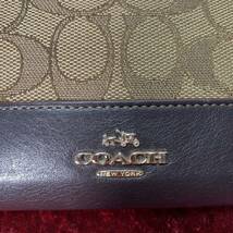 美品 COACH コーチ シグネチャー ポーチ コインケース カード入れ_画像2