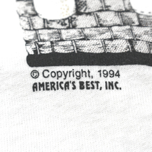 90s ビンテージ USA製 テディベア Tシャツ size.M フルーツオブザルーム ボディ_画像6