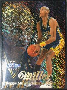 大人気パラ！ Reggie Miller ＜ 1997-98 Flair Showcase Row1 ＞ パラレル