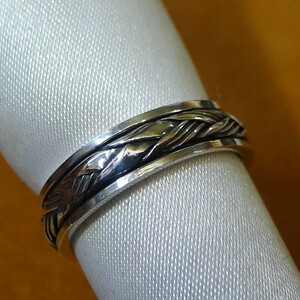 SR2023 кольцо серебряный 925. spinner кольцо 15.5 номер трос бесплатная доставка 
