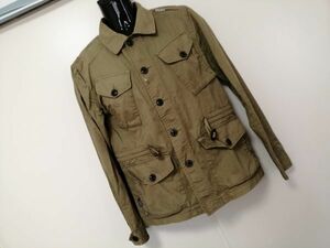 kkaa681 ■ 291295＝HOMME ■ ジャケット ミリタリー コットン カーキ M 2