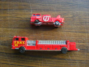 [ minicar fire-engine set ] MajoRette MAJORETE [FDNY55]& Manufacturers unknown *212