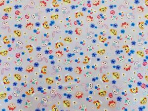 【150×50cm】ダッフィー 生地 ハギレ はぎれ 薄手 ハンドメイド