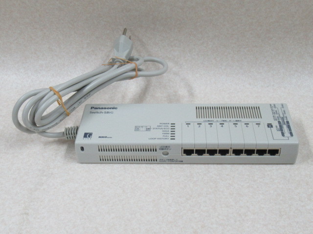 売れ筋がひ！ パナソニックESネットワークス PN24080G(中古品) Switch-S8iG 8ポートL2スイッチングハブ(Giga対応)  タップ型 - その他