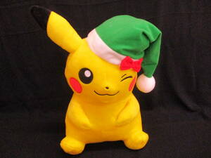 「ポケットモンスター めちゃでかクリスマス ピカチュウぬいぐるみ」　【中古】