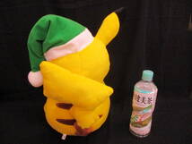 「ポケットモンスター めちゃでかクリスマス ピカチュウぬいぐるみ」　【中古】_画像3