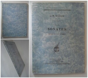 【楽譜】C.M.WEBER Ceuvres completes pour piano SONATES No.9545 カール・マリア・フォン・ウェーバー [送料185円]　　