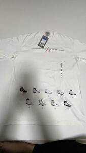 送料210円　NIKE AIR JORDAN 18年記念アニバーサリーTシャツ　 THE NATURAL HISTORY OF AIR JORDAN ジョーダン　サイズM