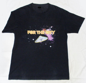 L【90's/FTC・Tシャツ】90年代 ヴィンテージ FOR THE CITY UFO スペース 宇宙 ギャラクシー 古着