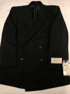 【新品】未使用　超激安6ッ釦2ッ掛け礼服ダブル スーツ　サイズA体4号 ワンタック　フォーマル　日本製　冠婚葬祭