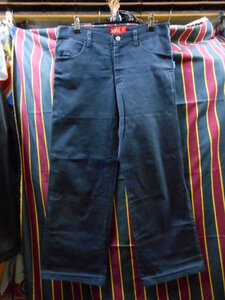  X-girl wide pants size 1.. navy blue largish Showa Retro 