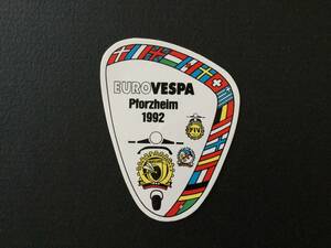 イベントステッカー　「EUROVESPA Pforzheim 1992」　