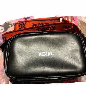 ◎期間限定値下げ》X-girlレザー調ロゴショルダーバック付き(＊再値下げ