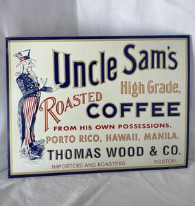 Uncle Sam's Coffee　サインプレート　TINサインプレート