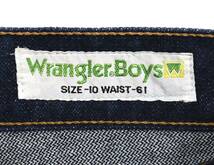 濃紺!! 激レアキッズ VINTAGE 1970s WRANGLER Flare denim pants 10 Dark indigo ヴィンテージラングラー デニムパンツ 耳付き 子供 XX_画像5