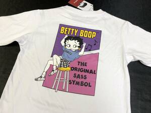 即決◆ベティ・ブープ　Betty Boop◆　半袖Tシャツ【M】新品タグ付き　ホワイト　メンズ　ベティーちゃん　ベティちゃん　◆