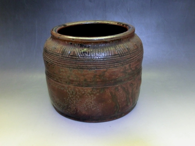 壷□須恵器 水滴 喜 古い小さい置物 オブジェ 発掘 壺 古玩 唐物 中国