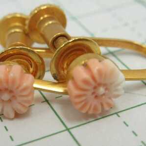 【TOP】珊瑚 サンゴ イヤリング ルース 根付 v9.