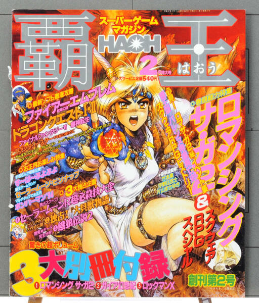 [Delivery Free]1990s Game Magazine HAOH vol,2 Color Cover ONLY(Masamune Shirou)覇王 創刊第2号 表紙のみ 士郎 正宗[tag00Cover]