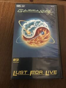 GAMMA RAY 「LUST FOR LIVE」日本盤VHS ガンマ・レイ