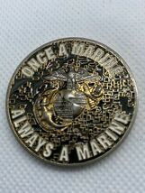 新品未使用　MARINE CORPS ASSOCIATION ALWAYS A MARINE チャレンジコイン_画像2