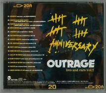 outrage ／ live and rare vol.2　ＣＤ帯付　　検～ thrash doom shellshock jurassic jade united_画像2