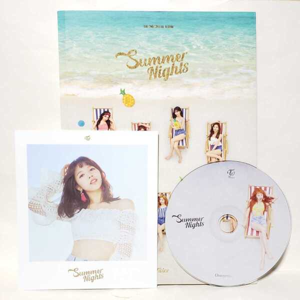 【超貴重!!】【送料無料】TWICE トゥワイス★Summer Nights★韓国盤 チェヨンver.ミナ ポストカード付き 美品 CHAEYOUNG MINA