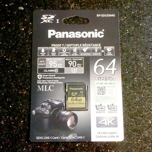Panasonic SDXCカード 64GB UHS-I U3 MLC SDカード RP-SDUD64GZX ⑤