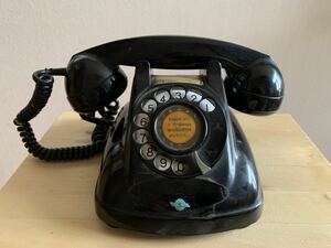 [ Junk ] black telephone 4 number A automatic type telephone machine Showa era 38 year rock cape communication 