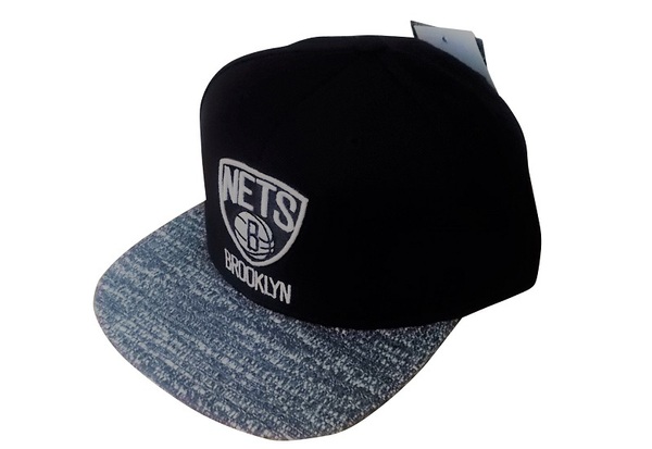 cap-55 ミッチェルアンドネス Mitchell＆Ness NBA Brooklyn Nets ベースボール キャップ 帽子 ブラック