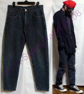 w82cm リーバイス ブラック デニムパンツ Levis ジーンズ ジーパン Gパン 黒 古着 デニム パンツ 珍品 希少 珍しいモデル