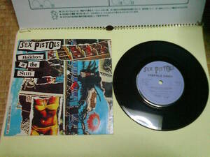 Sex Pistols : Holidays In The Sun / My Way ; UK Virgin 7”45 with Picture Sleeve // SEX 1-2