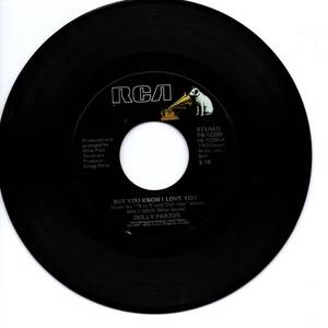 Dolly Parton 「But You Know I Love You/ Poor Folks Town」 米国盤EPレコード