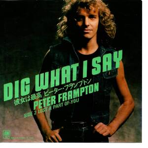 Peter Frampton 「Dig What I Say/ Lost A Part Of You」国内盤サンプルEPレコード