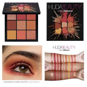 HUDA BEAUTY Obsessions Eyeshadow Palette Coral フーダ ビューティー アイシャドウ コーラル メイクアップ アイシャドウパレット