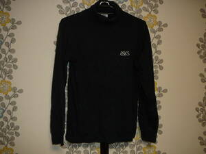  Asics high‐necked shirt black size 150 retro corporation Asics 