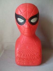 1970s Vintage / The AMAZING SPIDER-MAN BANK savings box / that time thing / American made / scratch equipped / rare goods / Ame - Gin g Spider-Man 