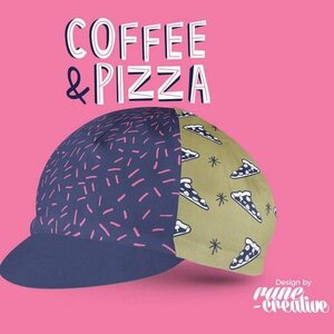 BELLO CYCLIST велосипедная кепка COFFEE&PIZZA новый товар не использовался 