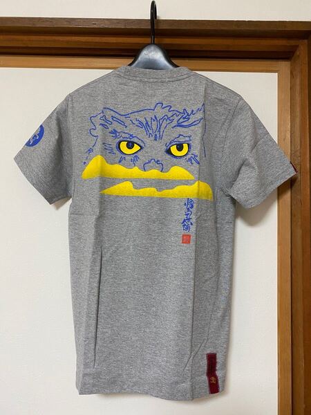 【値下げセール】新品未使用 悟空本舗 Sサイズ グレー プリントTシャツ
