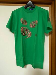【値下げセール】新品未使用　悟空本舗　Ｍサイズ　緑色　プリントTシャツ　和柄　金魚